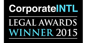 Corporate INTL Legal Awards Winner 2015